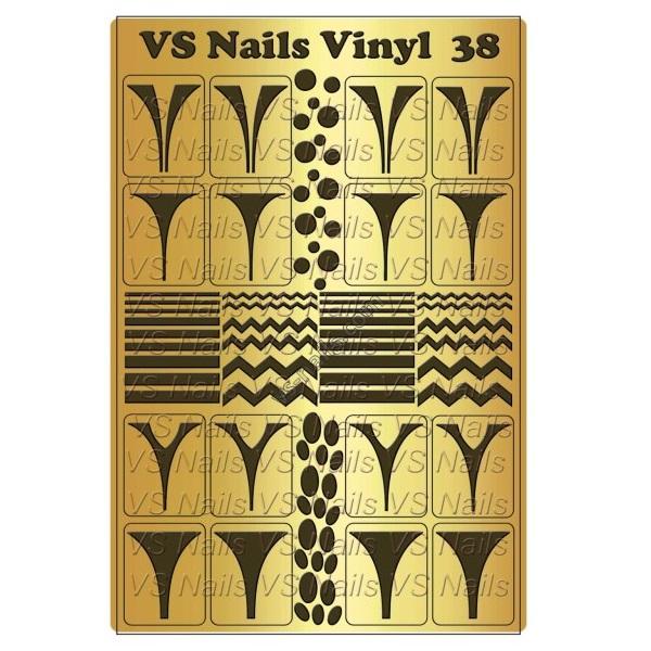 VS-Nails Airbrush & Aeropuffing stencil Vinyl 38