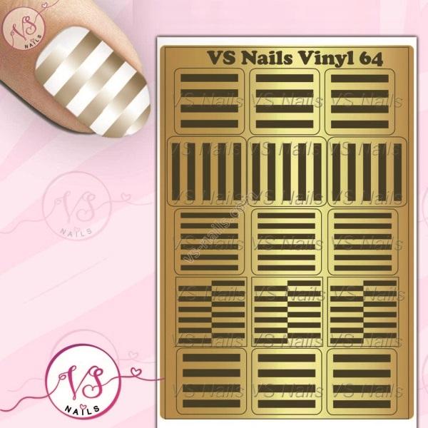 VS-Nails Airbrush & Aeropuffing stencil Vinyl 64