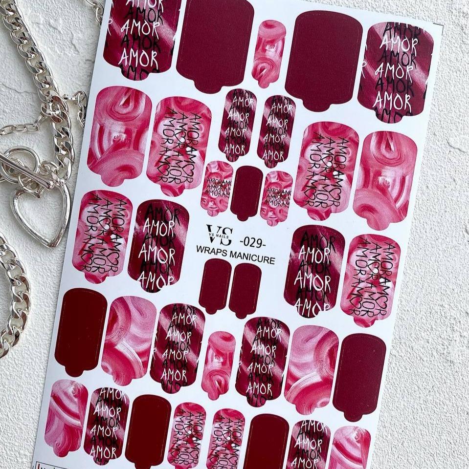 VS - Nails Manicure Wrap 029 - Level Up Beauty Supply