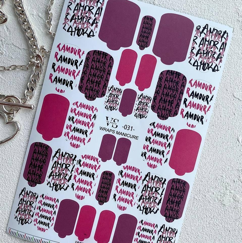 VS - Nails Manicure Wrap 031 - Level Up Beauty Supply