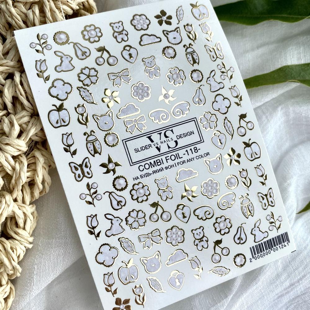 VS - Nails Slider Combi Foil - 118 - Level Up Beauty Supply