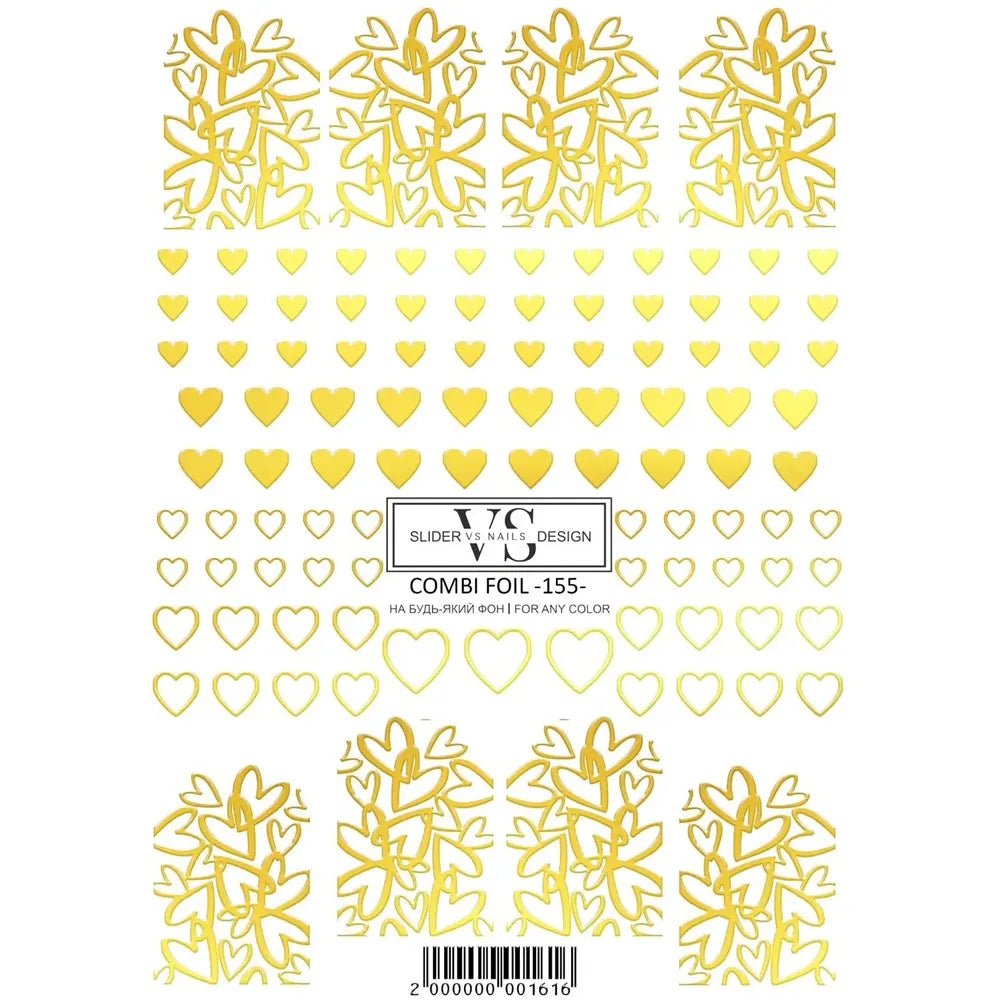 VS - Nails Slider Combi Foil - 155 - Level Up Beauty Supply