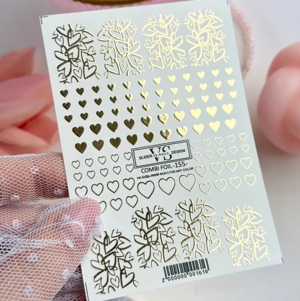 VS - Nails Slider Combi Foil - 155 - Level Up Beauty Supply