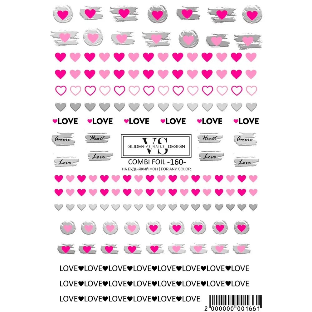 VS - Nails Slider Combi Foil - 160 - Level Up Beauty Supply