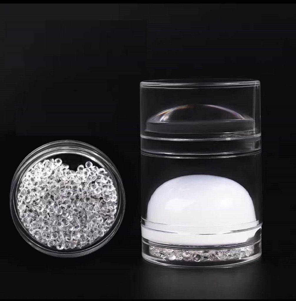 Wide Double Head Silicone Nail Stamper - Level Up Beauty Supply