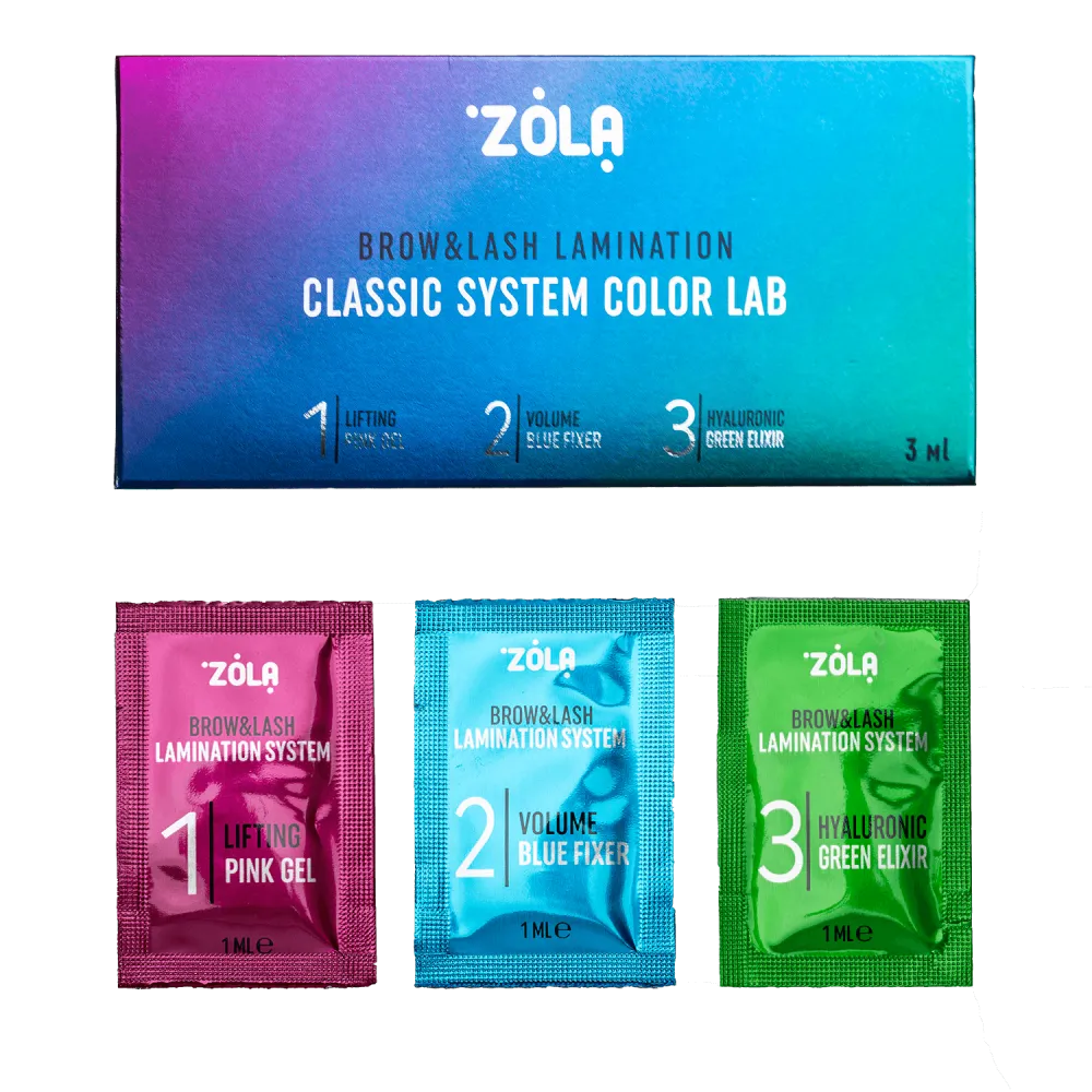 ZOLA - Color Lab Set for Lamination in Sachet (3 x 1 ml) - Level Up Beauty Supply