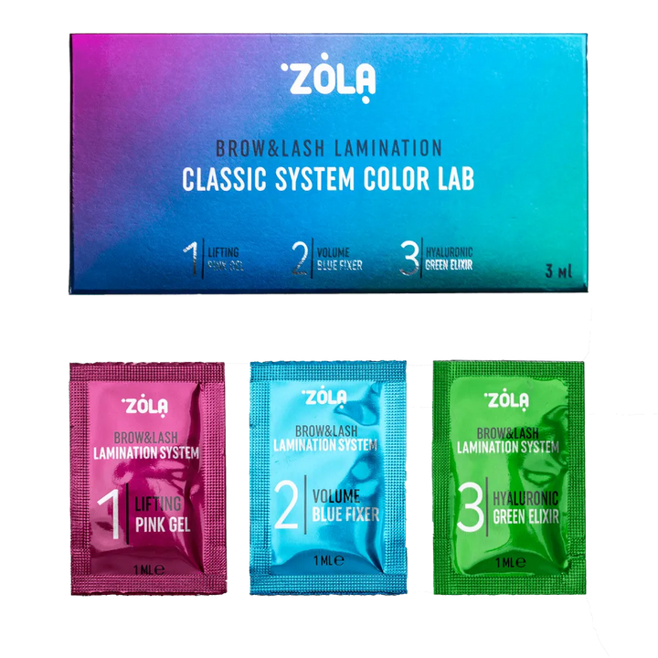 ZOLA - Color Lab Set for Lamination in Sachet (3 x 1 ml) - Level Up Beauty Supply
