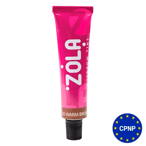 ZOLA Eyebrow Tint With Collagen 02 Warm Brown 15 ml - Level Up Beauty Supply