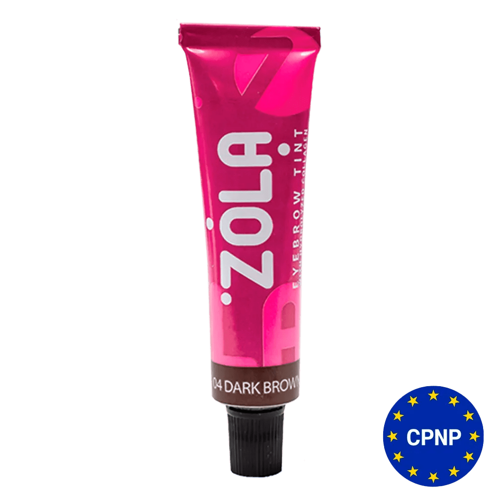 ZOLA Eyebrow Tint With Collagen 04 Dark Brown 15 ml - Level Up Beauty Supply
