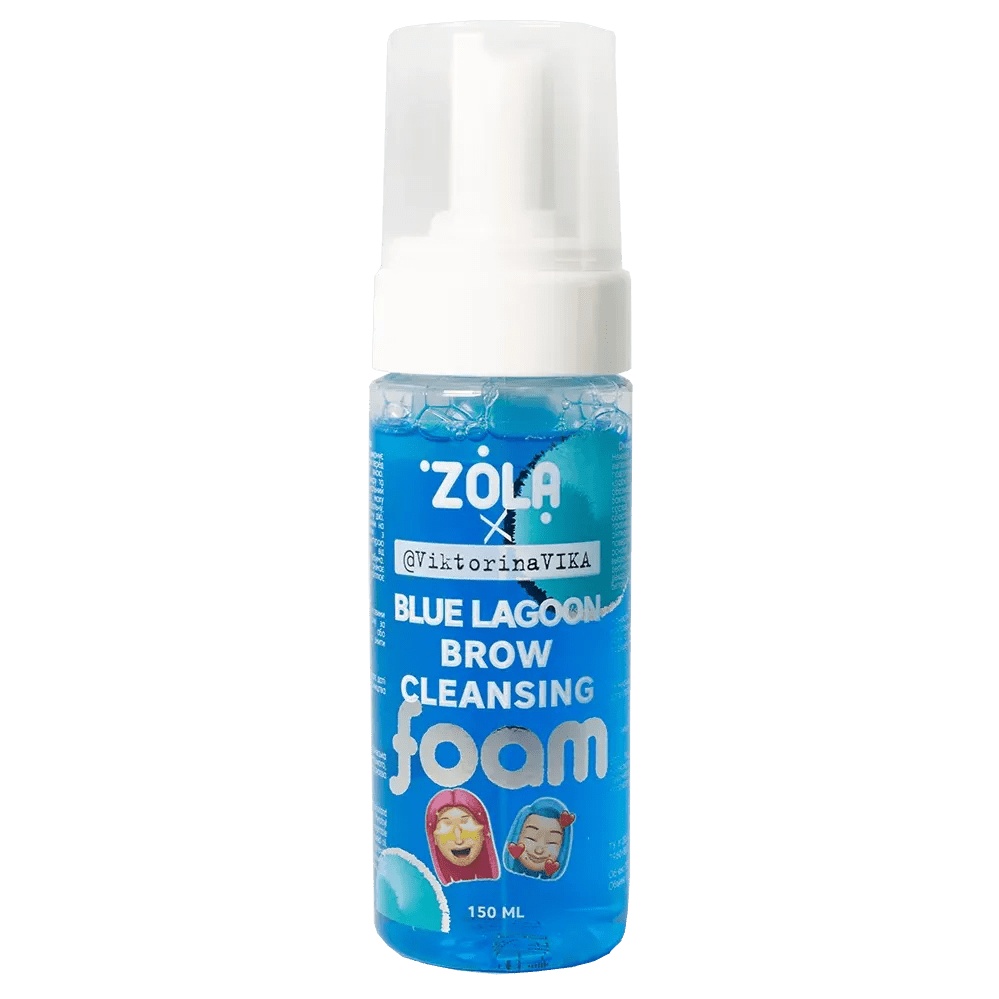 ZOLA Eyebrow cleansing foam BLUE LAGOON 150 ml - Level Up Beauty Supply