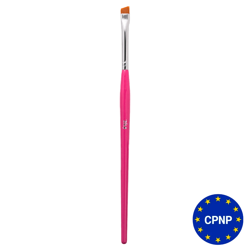 ZOLA - Narrow angled brush for professional eyebrow shaping 06 - Level Up Beauty Supply