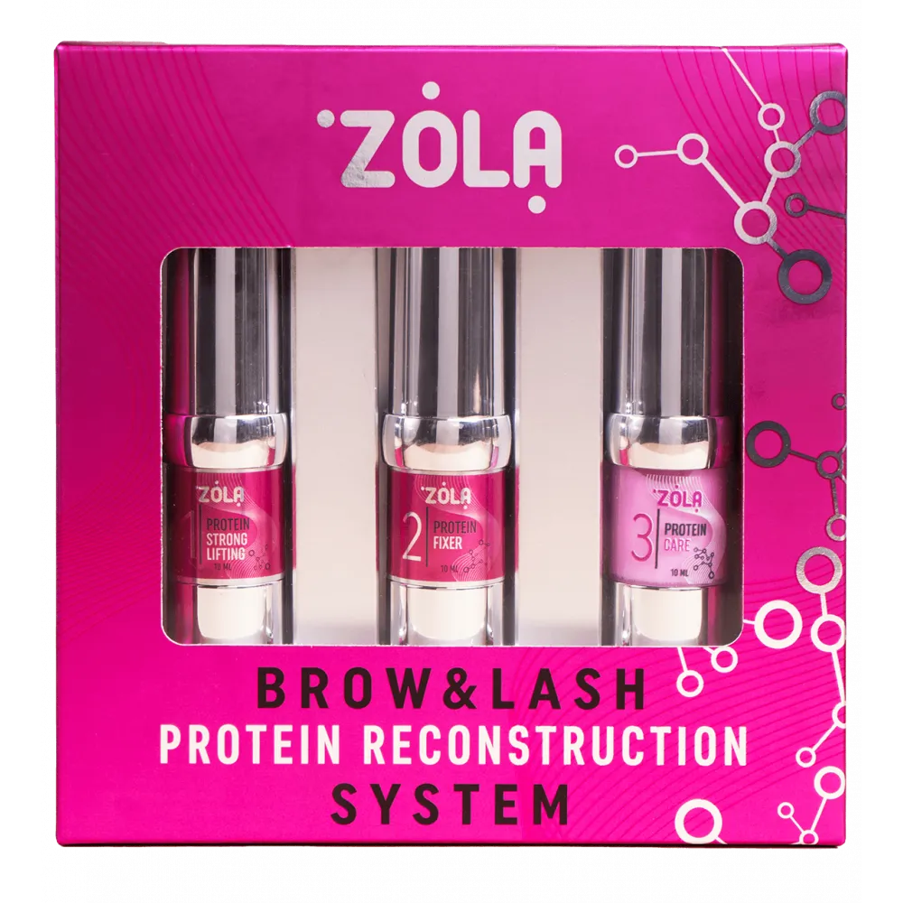 ZOLA Pink Laminating Set Brow&Lash Protein Reconstruction System