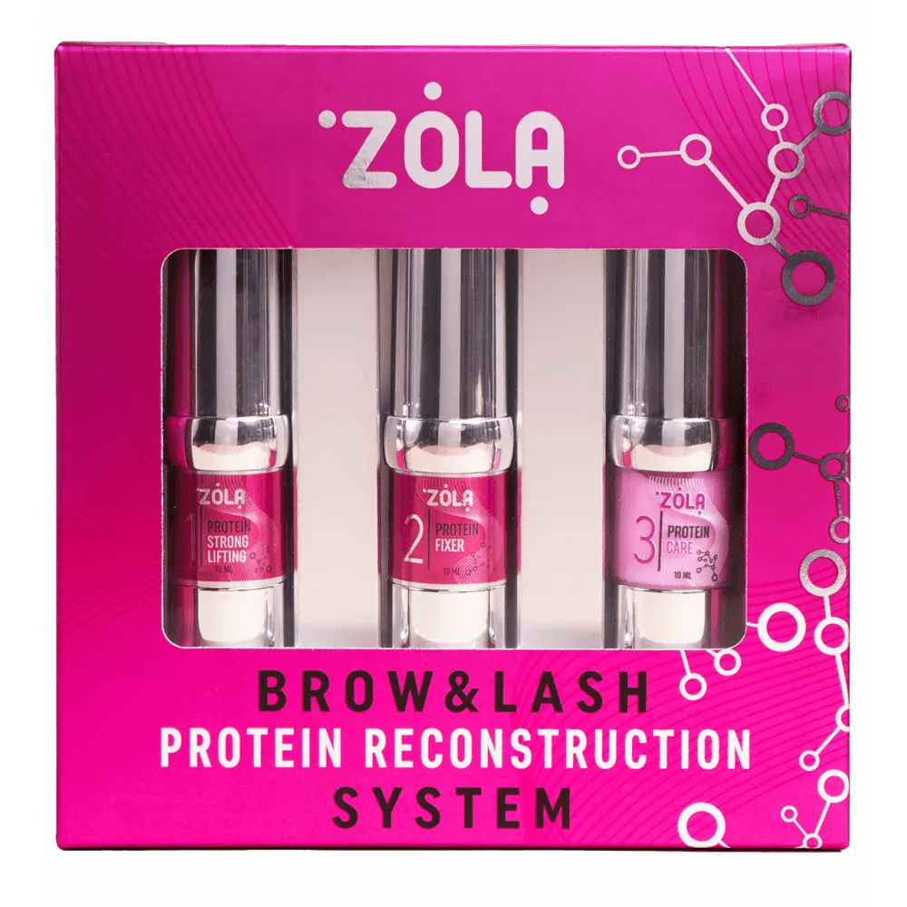 ZOLA Pink Laminating Set Brow&Lash Protein Reconstruction System - Level Up Beauty Supply