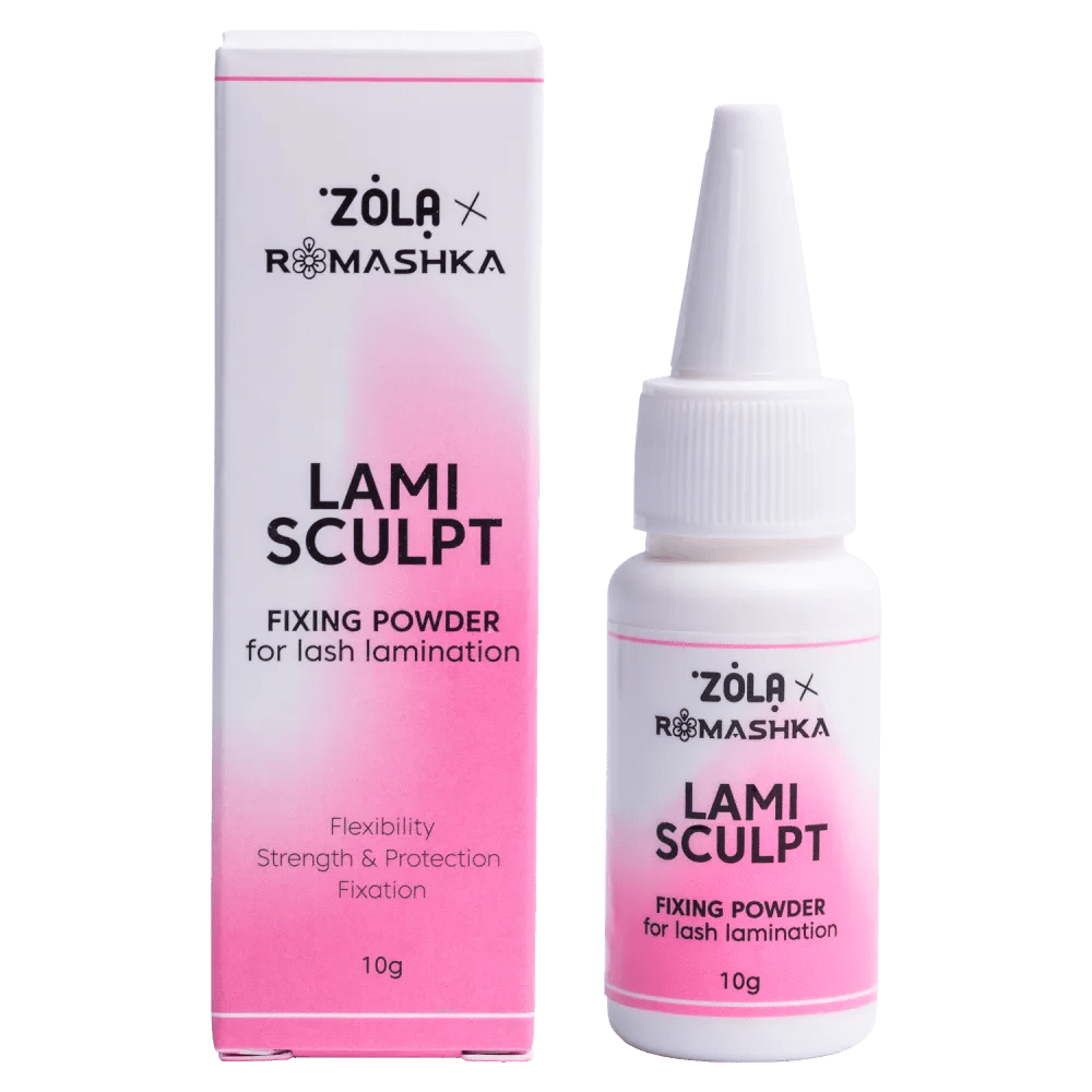 ZOLA x Romashka Fixing powder for lash lamination LamiSculpt 10 g - Level Up Beauty Supply