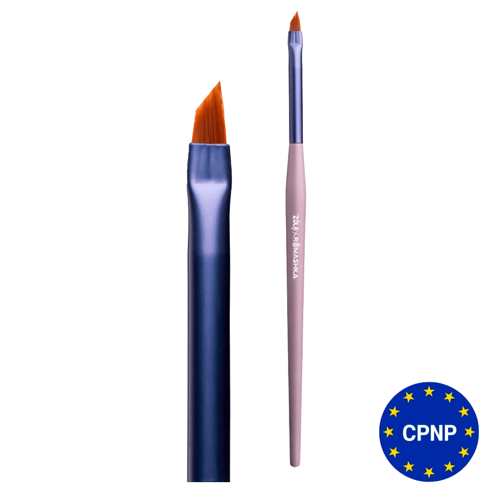 ZOLA x Romashka Beveled Dagger Eyebrow and Eyelash Brush 01 - Level Up Beauty Supply