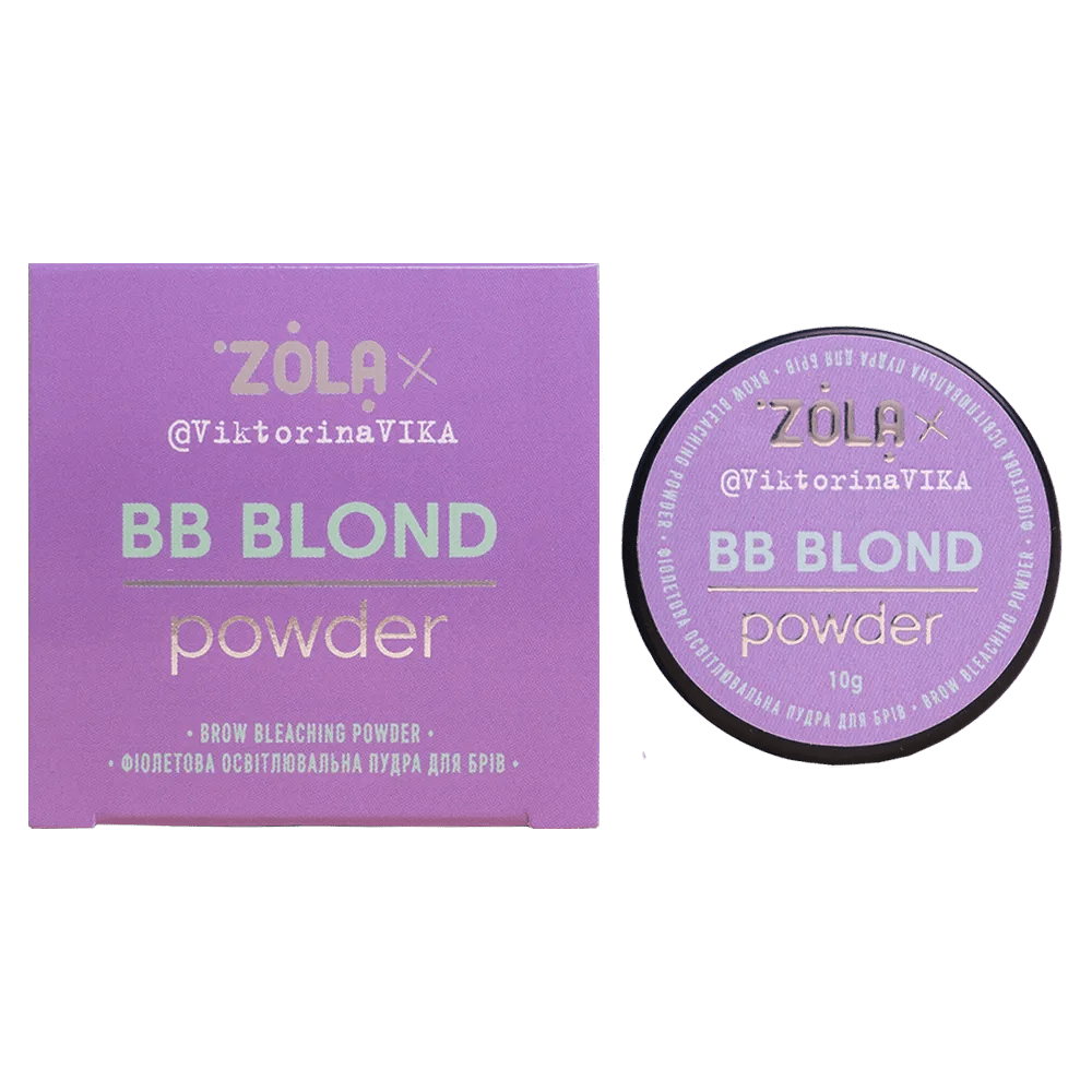 ZOLA x Viktorina Vika Eyebrow Brightening Purple BB Powder 10 g - Level Up Beauty Supply
