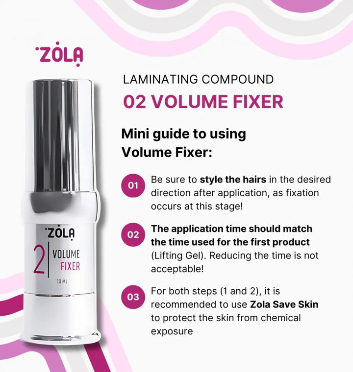 ZOLA Laminating compound 02 Volume Fixer (Silver) 10 ml