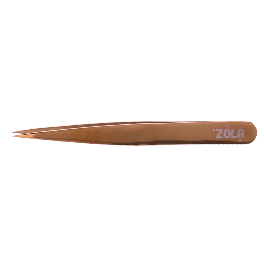 ZOLA Professional Pointed Eyebrow Tweezers GOLD