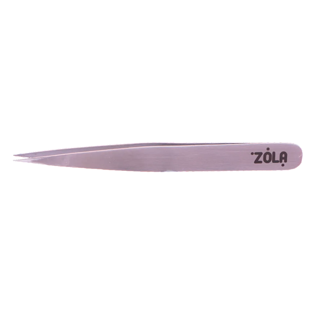 ZOLA Professional Pointed Eyebrows Tweezers SILVER
