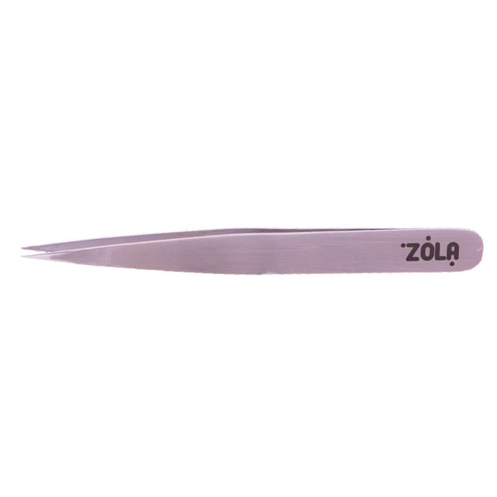ZOLA Professional Pointed Eyebrows Tweezers SILVER