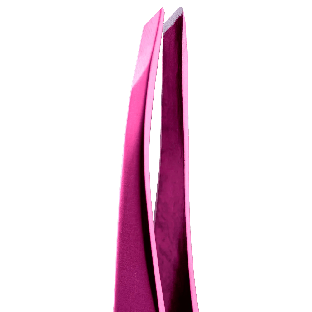 ZOLA Professional Slant Tweezers for eyebrows PINK - Level Up Beauty Supply