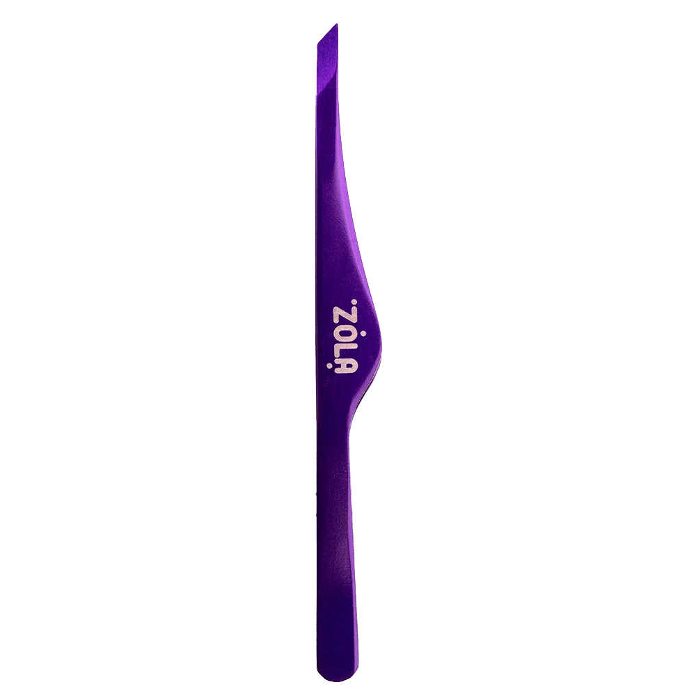 ZOLA Professional Slant Tweezers for eyebrows VIOLET