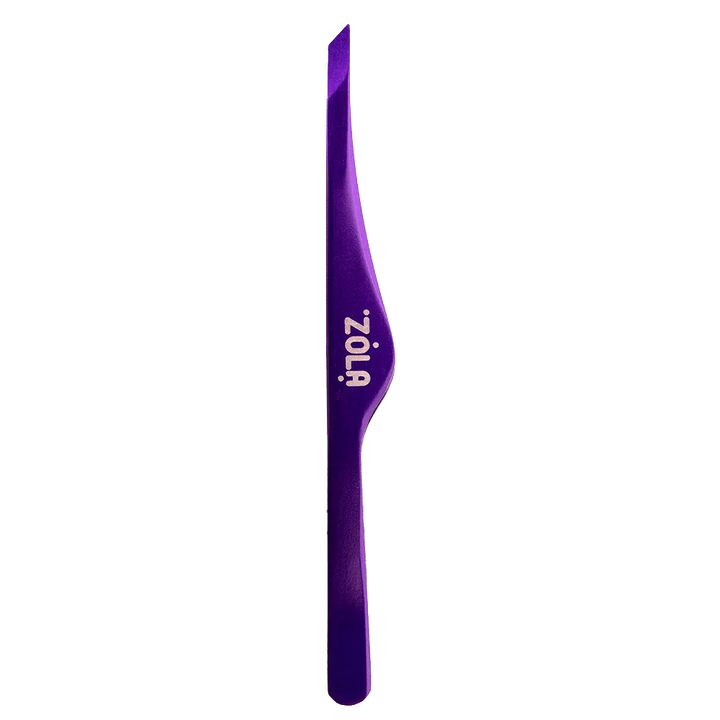 ZOLA Professional Slant Tweezers for eyebrows VIOLET