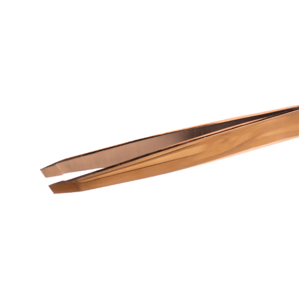 ZOLA Professional Slanted Eyebrow Tweezers GOLD