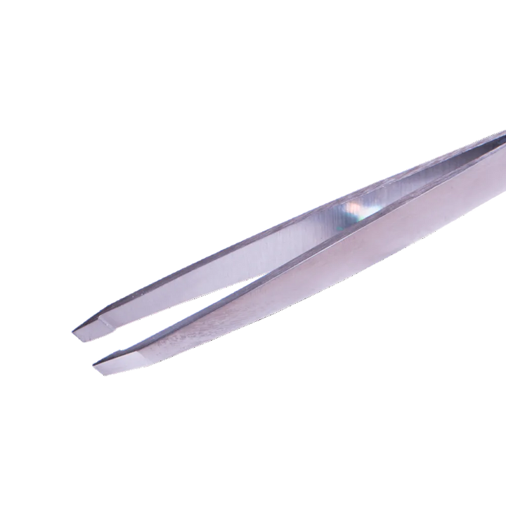 ZOLA Professional Slanted Eyebrows Tweezers SILVER