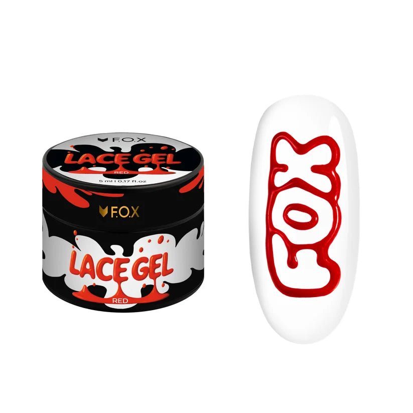 F.O.X Lace Gel Red, 5ml