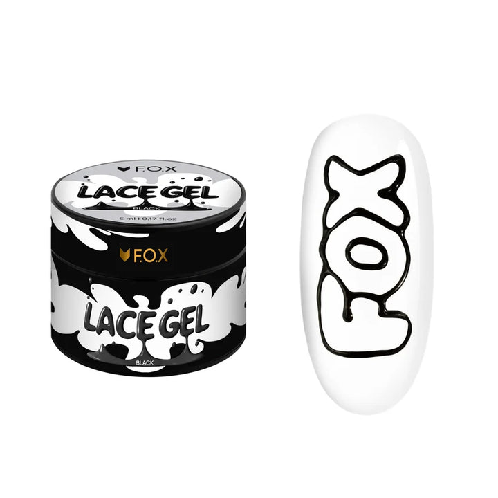 F.O.X Lace Gel Black, 5 ml