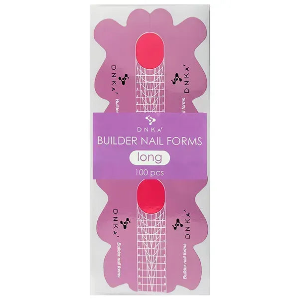 DNKa “Long” Paper Builder Nail Forms, 100 pcs