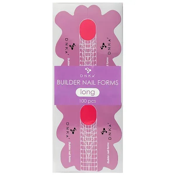 DNKa “Long” Paper Builder Nail Forms, 100 pcs - Level Up Beauty Supply