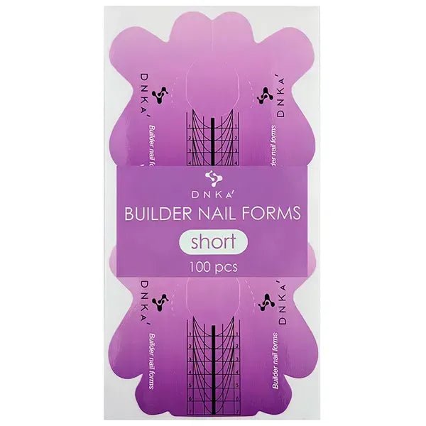 DNKa “Short” Paper Builder Nail Forms, 100 pcs - Level Up Beauty Supply