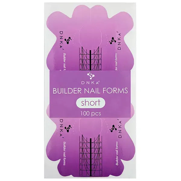 DNKa “Short” Paper Builder Nail Forms, 100 pcs