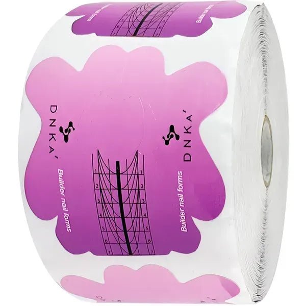 DNKa “Short” Paper Builder Nail Forms, 500 pcs - Level Up Beauty Supply
