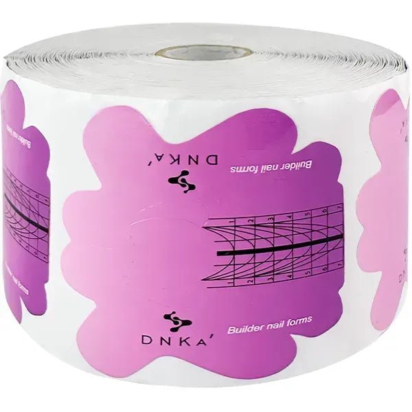 DNKa “Short” Paper Builder Nail Forms, 500 pcs - Level Up Beauty Supply