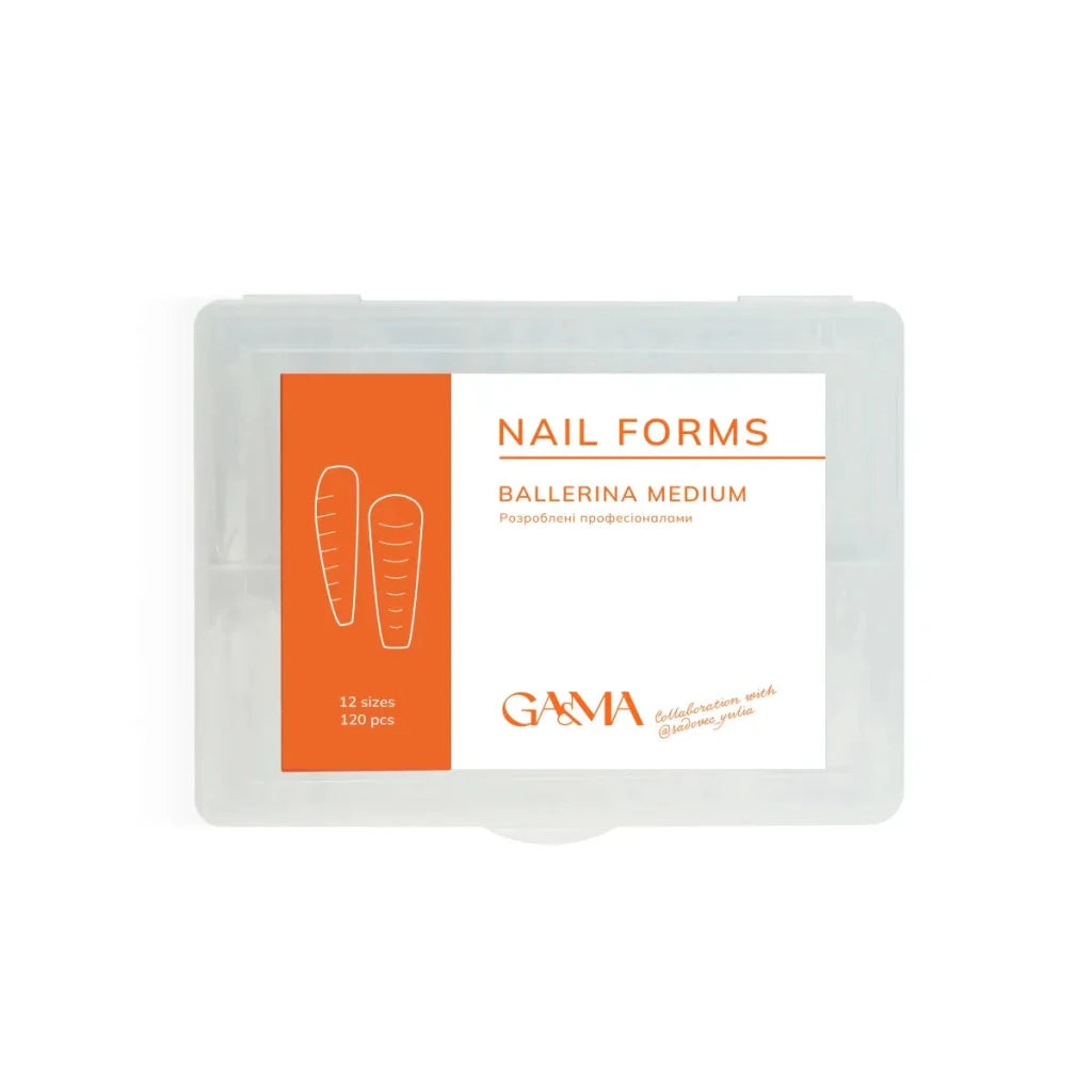 GA&MA Dual Forms Medium Ballerina, 120 pcs - Level Up Beauty Supply