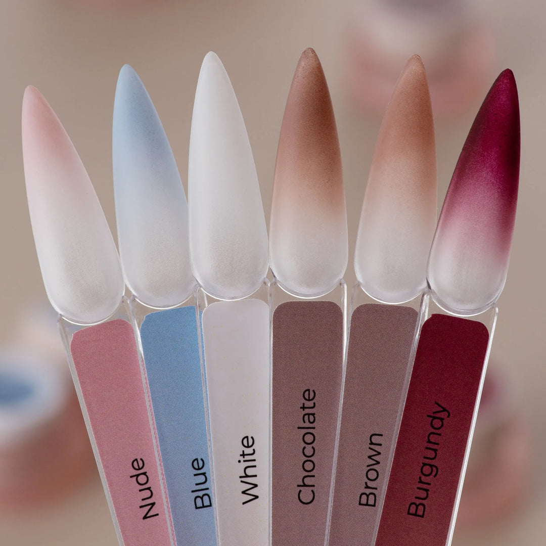 HEYLOVE, Nail cushion set «Brown», 6 pcs