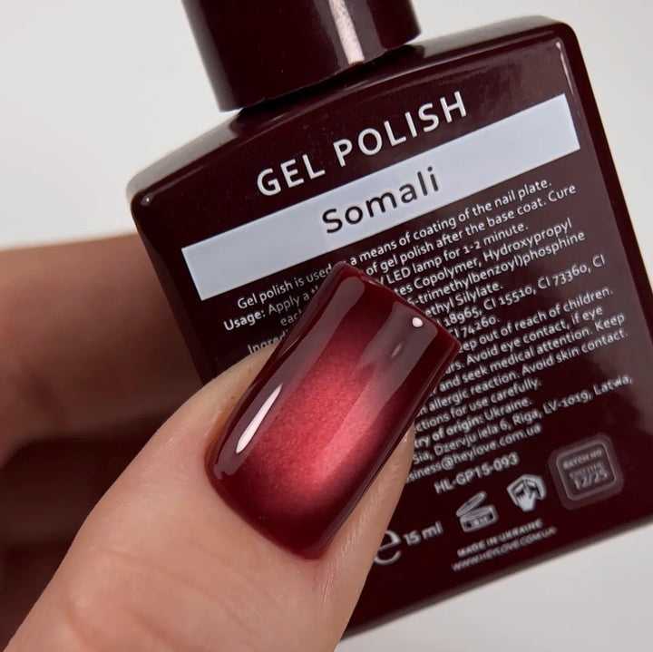 HEYLOVE - Cat Eye Gel Polish "Somali", 15 ml (TPO Free)