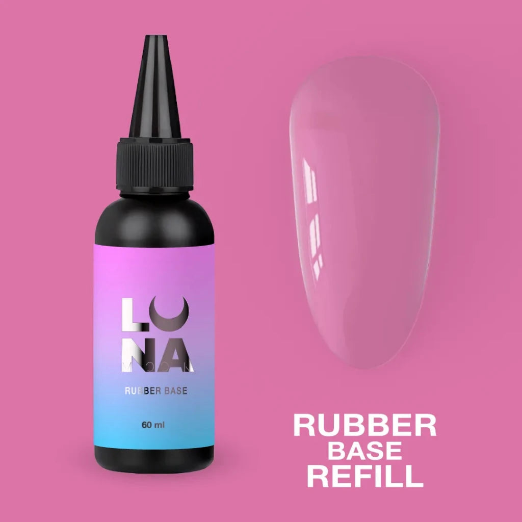 LUNAmoon Rubber Base, 60ml (Refil) - Level Up Beauty Supply