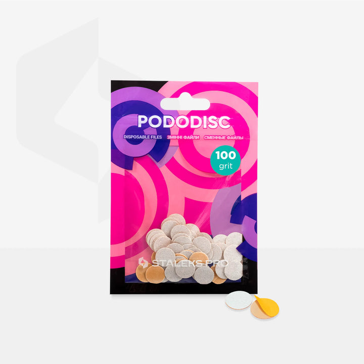 Staleks Disposable white files for pedicure disc PODODISC XS EXPERT (50 pcs)