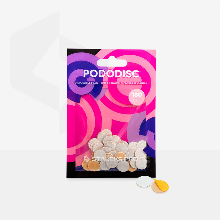 Staleks Disposable white files for pedicure disc PODODISC XS EXPERT (50 pcs)
