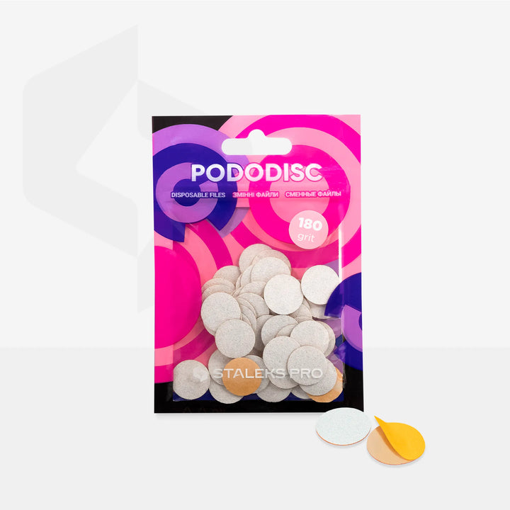 Staleks Disposable white files for pedicure disc PODODISC S EXPERT (50 pcs)