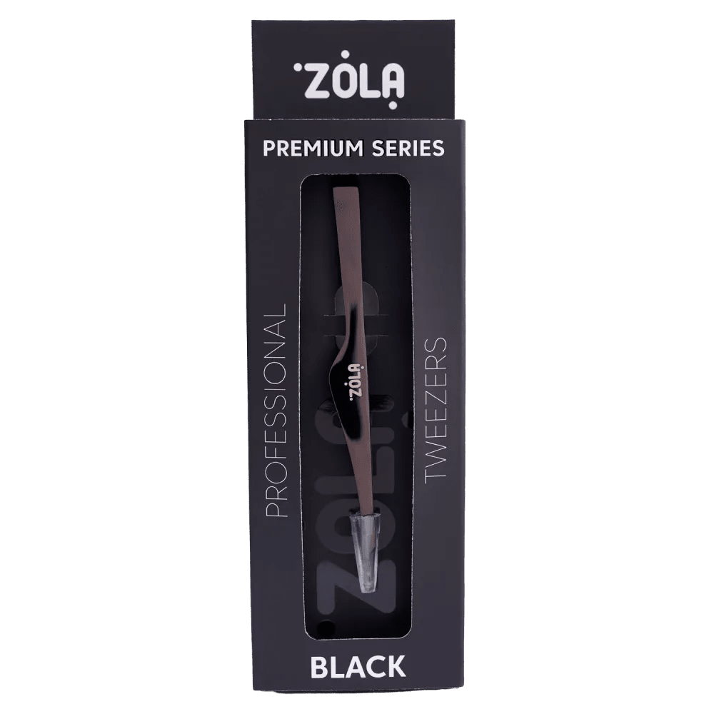 ZOLA - Professional tweezers premium series BLACK - Level Up Beauty Supply