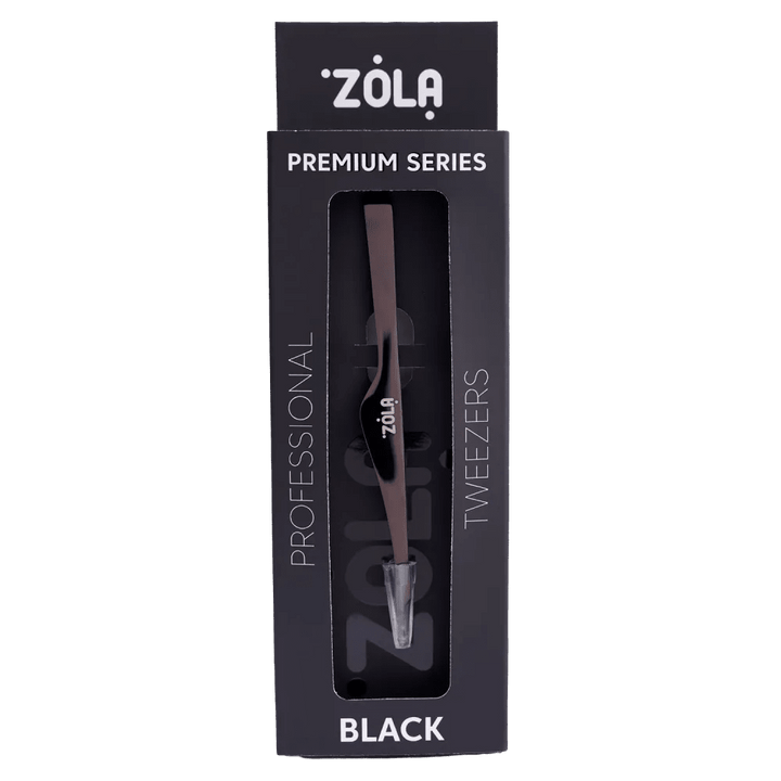 ZOLA - Professional tweezers premium series BLACK - Level Up Beauty Supply
