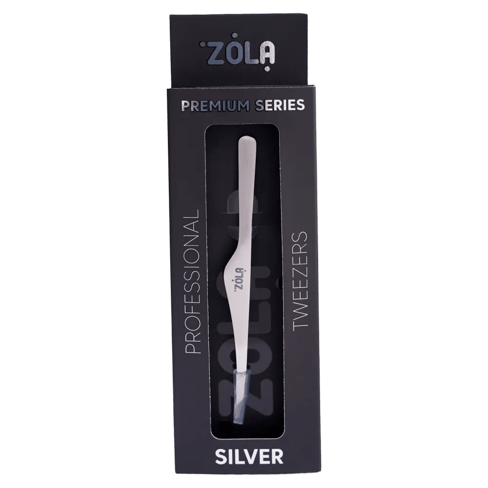 ZOLA - Professional tweezers premium series SILVER - Level Up Beauty Supply