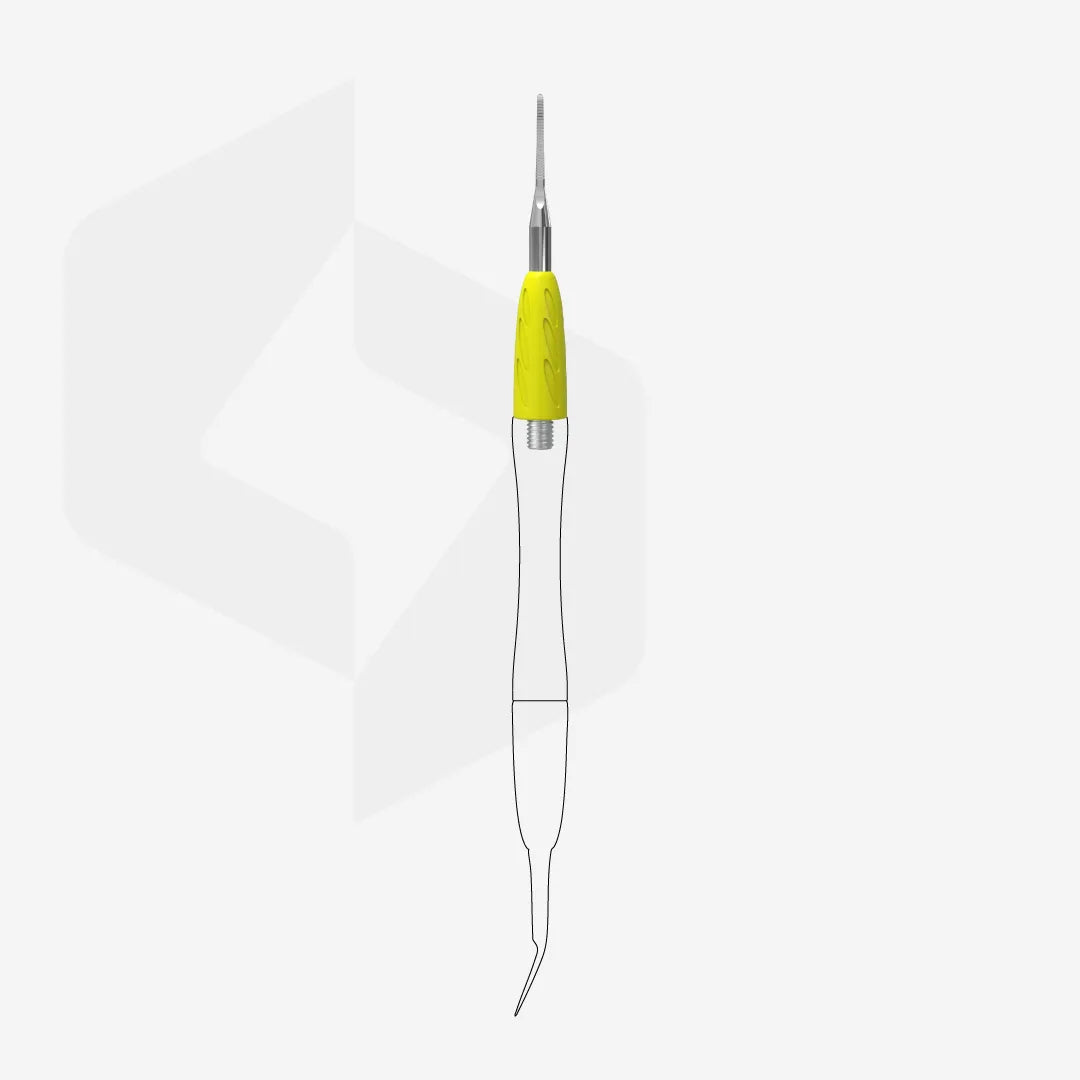 Staleks Interchangeable Attachment Combo UNIQ 35 narrow toenail file with a bent end