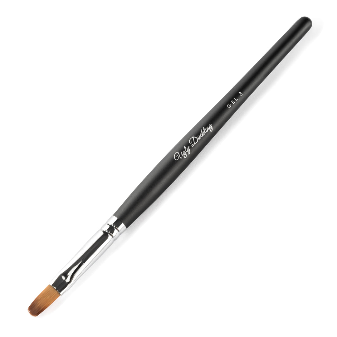 Ugly Duckling Gel 8 Brush with Matte Black Wood Handle