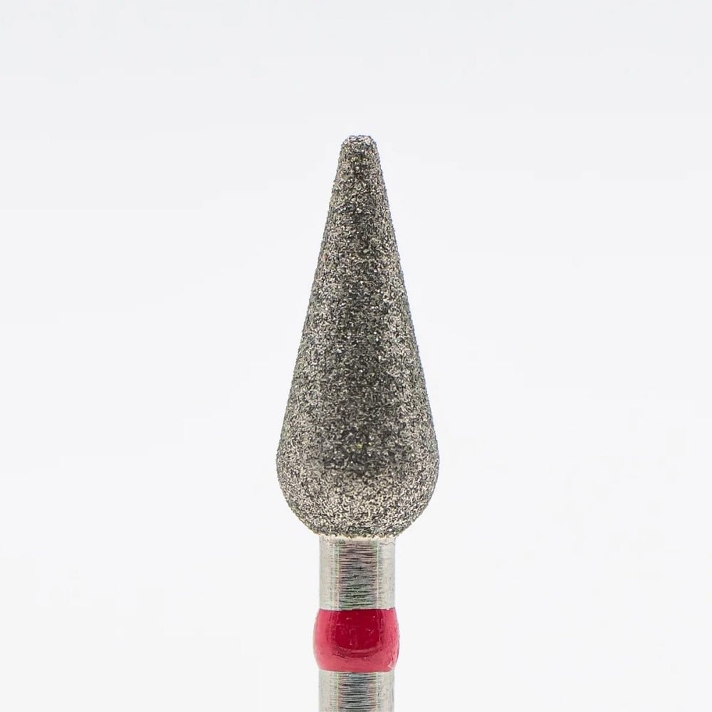 Diamond nail bit, Large Candle - Fine (Red) (D-35)